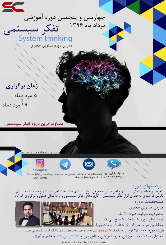 چهارمین و پنجمین دوره آموزشی تفکر سیستمی