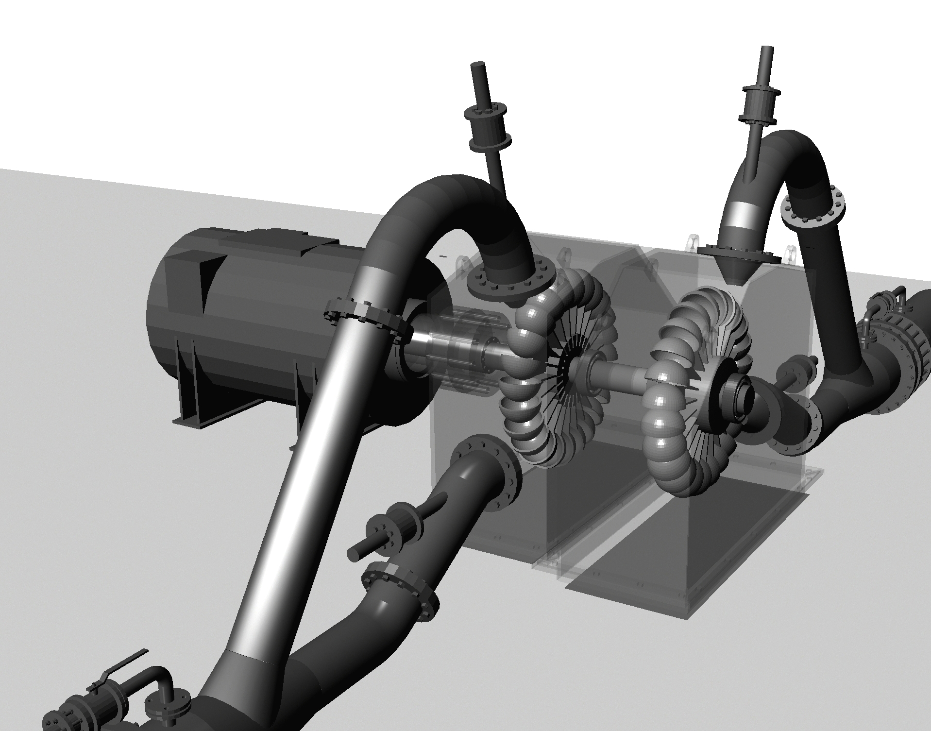 توربین آبي مجهز به ژنراتور دارای مكانيزم كاهنده سرعت سنكرون